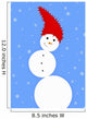 Illustration Of A Snowman Wall Mural