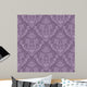 Seamless Purple Floral Wallpaper