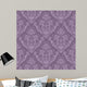 Seamless Purple Floral Wallpaper