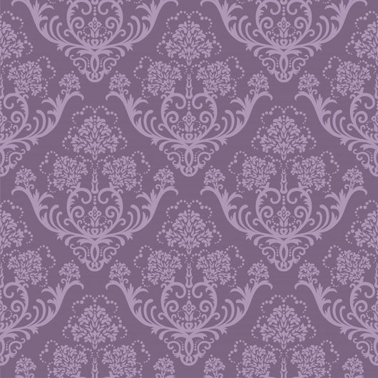 Seamless Purple Floral Wallpaper