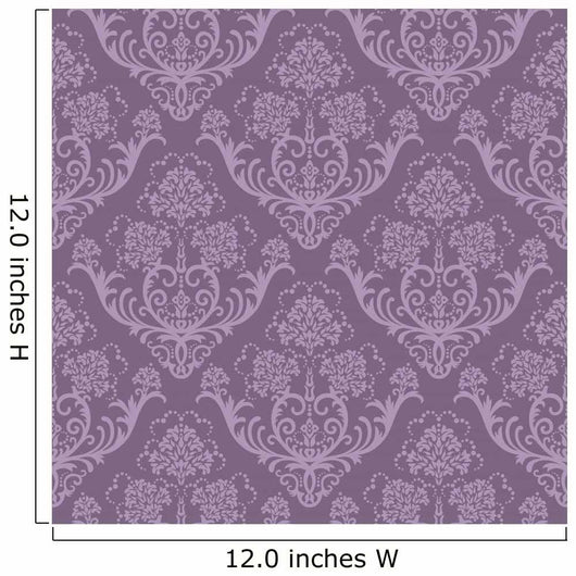Seamless Purple Floral Wallpaper