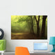 Green Forest with Fog Wall Decal