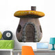 Realistic Fairy Mushroom House Wall Decal