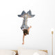 Swimming Silver Tailed Mermaid Wall Decal