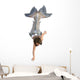 Swimming Silver Tailed Mermaid Wall Decal