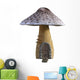 Rendered Fairy Mushroom House Wall Decal