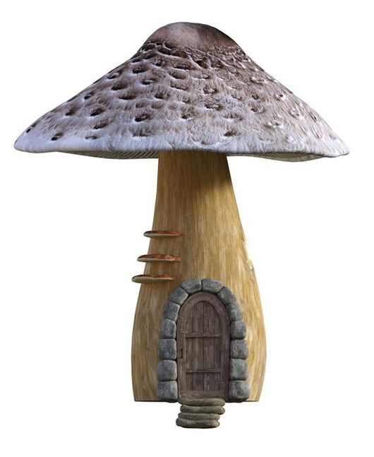 Rendered Fairy Mushroom House Wall Decal