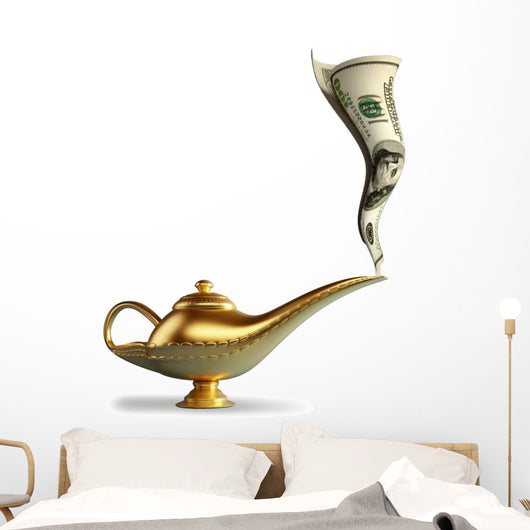 Magic Alladin Lamp Wall Decal