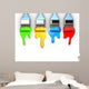 Paintbrushes Dripping Paint Wall Decal