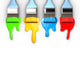 Paintbrushes Dripping Paint Wall Decal