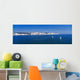 Panoramic View Of Sailboats On Sea Wall Mural