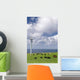 Cows Grazing among Wind Wall Decal Design 2