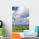 Cows Grazing among Wind Wall Mural