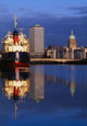 Guinness Boat, Custom House, Liberty Hall, Dublin, Co Dublin, Ireland Wall Mural
