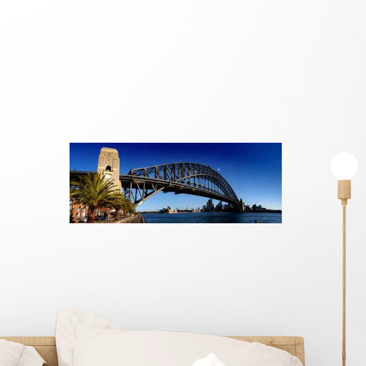 Sydney Harbour Bridge Panorama Color Wall Decal