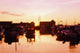 Harbor At Sunrise Wall Mural