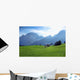 Berge Und Wiese Wall Decal
