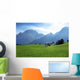 Berge Und Wiese Wall Decal