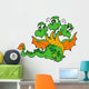 Cute three headed dragon Wall Decal