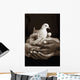 Many Hands Holding A Dove Wall Mural