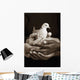 Many Hands Holding A Dove Wall Mural