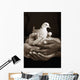 Many Hands Holding A Dove Wall Mural