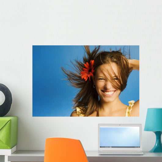 Summery Model Wall Mural