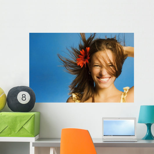 Summery Model Wall Mural