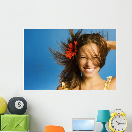 Summery Model Wall Mural