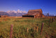 Old Barn, Grand Teton National Park, Wyoming, Usa Wall Mural