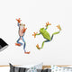 Two Red Eyed Tree Frogs Wall Decal