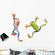 Two Red Eyed Tree Frogs Wall Decal
