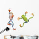 Two Red Eyed Tree Frogs Wall Decal