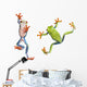 Two Red Eyed Tree Frogs Wall Decal