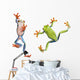 Two Red Eyed Tree Frogs Wall Decal