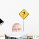 Part Of A Man's Head And A Sign Wall Decal