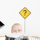 Part Of A Man's Head And A Sign Wall Decal