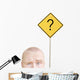 Part Of A Man's Head And A Sign Wall Decal