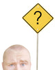 Part Of A Man's Head And A Sign Wall Decal