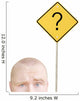 Part Of A Man's Head And A Sign Wall Decal