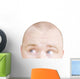 Part Of A Man's Head Looking Sideways Wall Decal