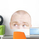 Part Of A Man's Head Looking Sideways Wall Decal
