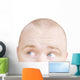 Part Of A Man's Head Looking Sideways Wall Decal
