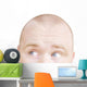 Part Of A Man's Head Looking Sideways Wall Decal