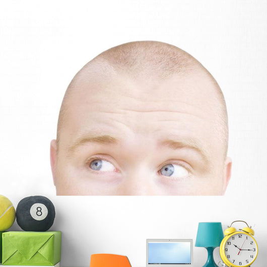 Part Of A Man's Head Looking Sideways Wall Decal