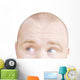 Part Of A Man's Head Looking Sideways Wall Decal