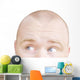 Part Of A Man's Head Looking Sideways Wall Decal