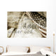 The Pledge Of Allegiance And An American Flag Wall Mural