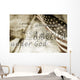 The Pledge Of Allegiance And An American Flag Wall Mural