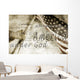 The Pledge Of Allegiance And An American Flag Wall Mural